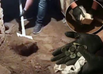 Konutlarının bodrum katında toprağa gömülü tarihi yapıtlarla yakalandılar