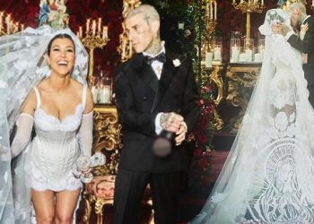 Kourtney Kardashian ile Travis Barker üçüncü defa evlendi!