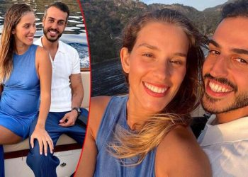 Dila Tarkan-Dağhan Doğruer çiftinden memnunluk pozu