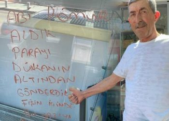 Dolabın camına yazılan ileti şoke etti! ‘Abi hakkını helal et’