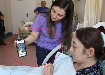 Genç kızın şişen karnından 5 kiloluk kitle çıktı