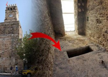 Saat Kulesi’nde betona gömülü tarih çıktı